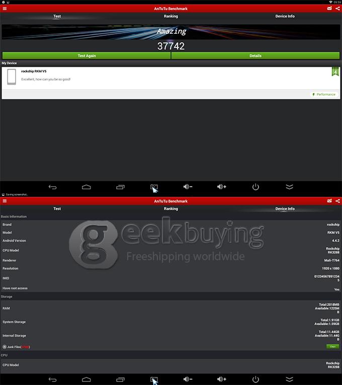 RKM V5 RK3288 TV Dongle Stick RJ45 1000M LAN 2GB RAM 16GB ROM Android 4.4 2.4G/5G WIFI Bluetooth - Black