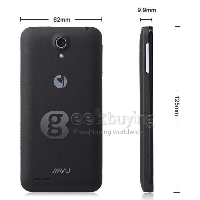 JIAYU G2F 4.3inch Android Phone MTK6582 Quad Core 1.3Ghz Smartphone Android 4.2 1GB RAM 4GB ROM 8.0MP 3G/GPS OTG -Black