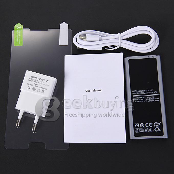 NO.1 Note 4 5.7inch 3G MTK6582 Quad-Core 1.3GHz Smartphone Android 4.4 1GB RAM 8GB ROM 8.0MP+5.0MP HD Air Gesture- Black