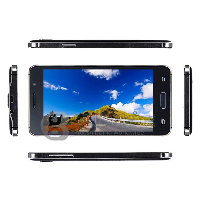 MPIE S168 5.0Inch Android 4.4 Smartphone FWVGA MTK6572 Dual Core 1.0GHz 512MB+4GB 3G GPS Dual Camera - Black