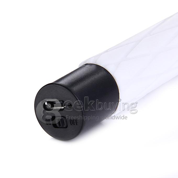 D09 Wireless Bluetooth Selfie Stick Monopod with Mirror for iPhone Galaxy Android - White