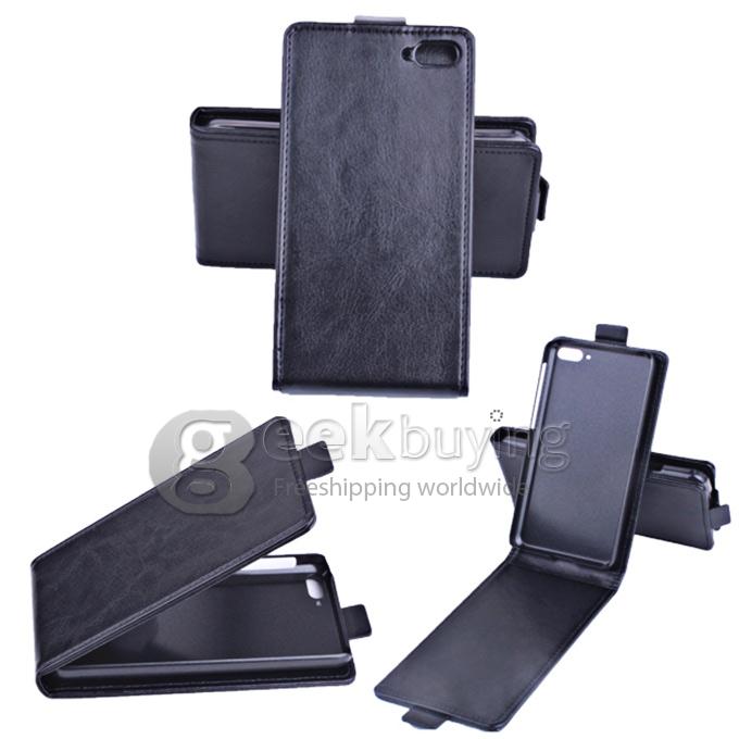 Protective Hard Cover Flip Stand Leather Case for Amazon Fire Phone - Black