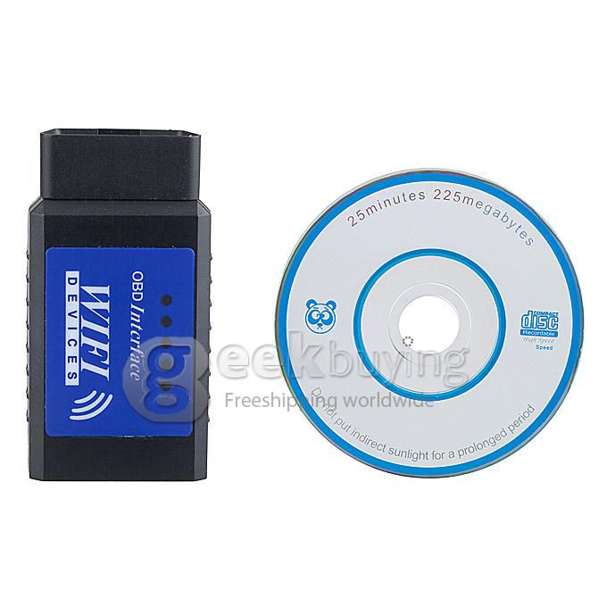 ELM327 Wi-Fi OBD-II Car Diagnostics Tool for Ipod Touch / Iphone / Ipad - Blue+Black