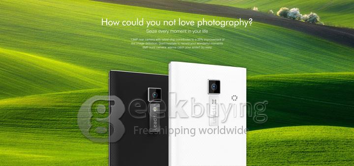 LEAGOO Lead 1i MTK6582 Quad Core 1.3GHz 5.5Inch Smartphone Android4.4 1GB+8GB 13.0MP 5.0MP IPS HD 3G/GPS/OTG - Red