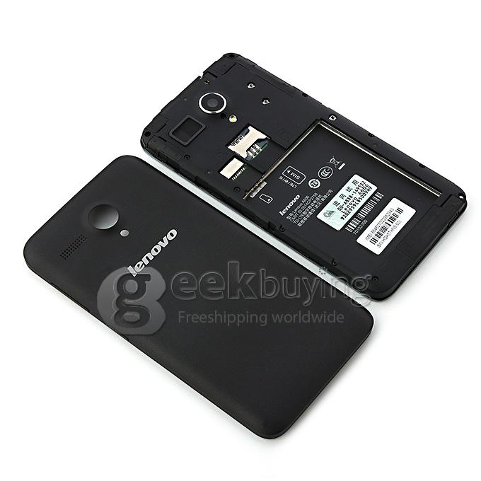 Lenovo A606 MTK6582 Quad Core 1.3GHz 5.0 Inch Smartphone Android 4.4 OS 512MB RAM 4GB ROM 5.0MP 4G LTE - Black