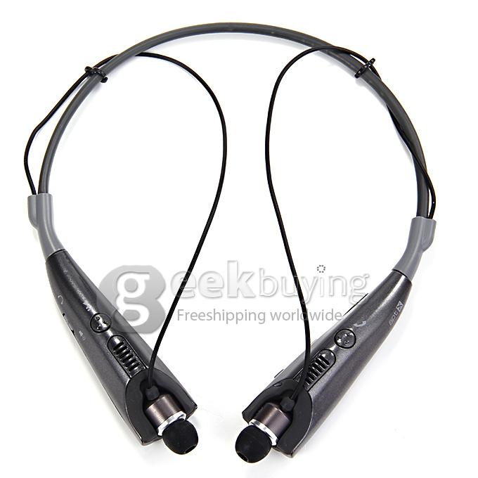 HBS-830 Wireless Bluetooth 4.0+ Apt-X Stereo Handsfree Earphone with Mic Speaker for LG iPhone HTC - Grey