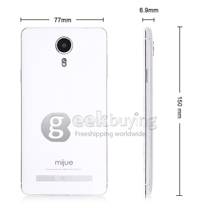 MIJUE T100 MTK6592 Octa Core 1.7GHz 5.5 Inch IPS HD Smartphone Android 4.4 2GB RAM 16GB ROM 15.0MP 5.0MP Gesture S- Whit