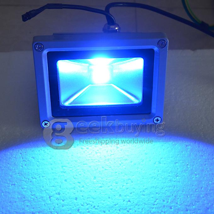 Waterproof RGB 10W LED Flood light High Power Outdoor Spotlights Lamp AC85-265V + IR Remote