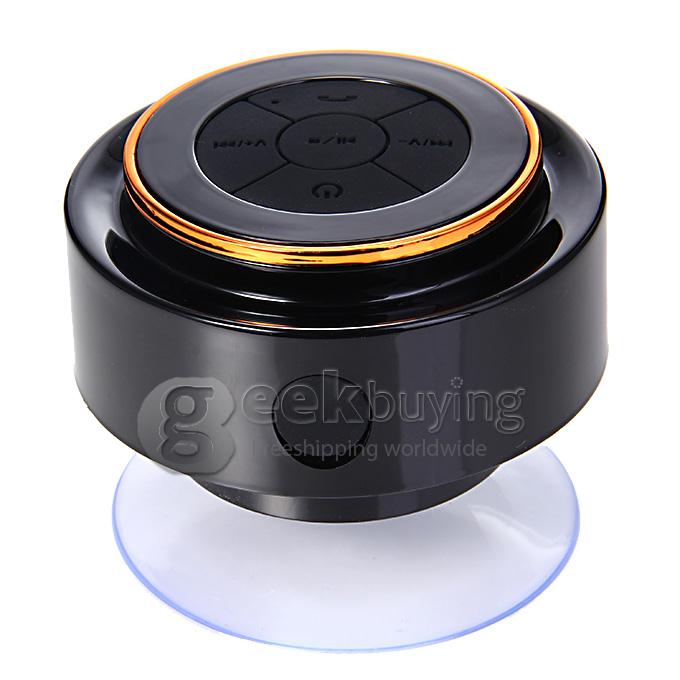 F102 IP67 Waterproof Creations Wireless Bluetooth 3.0 Shower Suction Speaker Hand-free Function - Orange