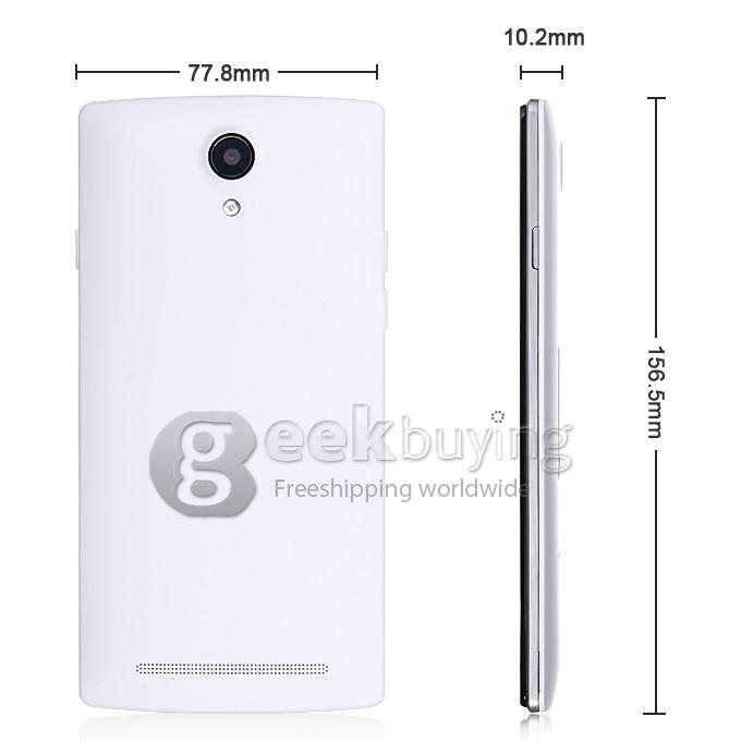 Ulefone L55 5.5 Inch QHD MTK6582M+6290 Quad Core 1.3GHz Smartphone Android 4.4 1GB RAM 8GB ROM 8.0MP 2.0MP 4G- White