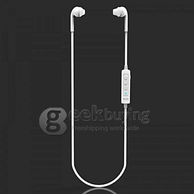 Bluedio Energy S2 Waterproof Sport Bluetooth 4.0 Wireless Earbuds Earphone with Mic - White