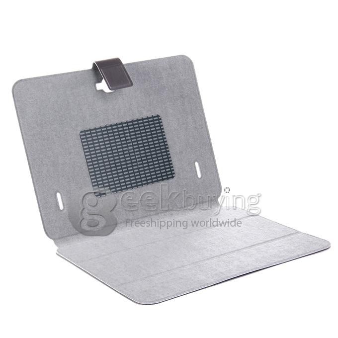 High Quality PU Leather Stand Case for PiPO M7 Tablet PC - Gray