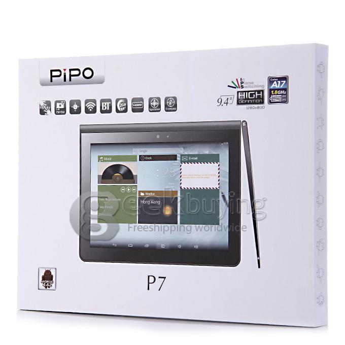 PIPO P7 Android 4.4 4K Video Tablet PC 9.4Inch IPS 1280*800 RK3288 Quad Core 2GB/16GB GPS Bluetooth - Black