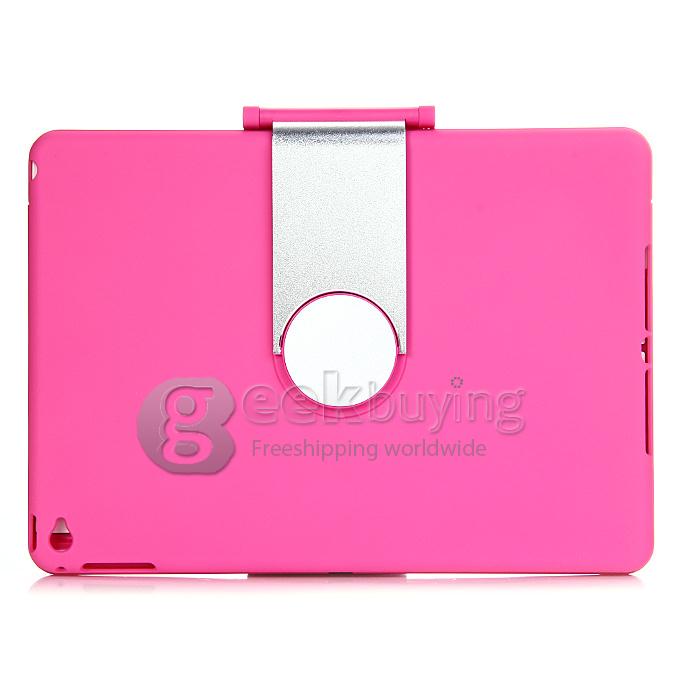 K561C Bluetooth Keyboard 360 Swivel Rotating Stand Case Cover for Apple iPad Air 2 - Pink