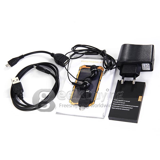A9 IP68 Android Smartphone Waterproof MTK6582 Quad Core 1.3GHz 4.3
