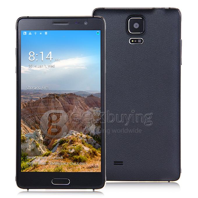 Kingelon N9500 5.7Inch IPS HD MTK6582 Quad Core SmartPhone Android 4.4 1GB+8GB 5.0MP Camera 3G GPS OTG Gesture Sensing-Black