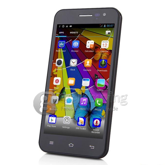 JIAYU G2F 4.3inch Android Phone MTK6582 Quad Core 1.3Ghz Smartphone Android 4.2 1GB RAM 4GB ROM 8.0MP 3G/GPS OTG -Black