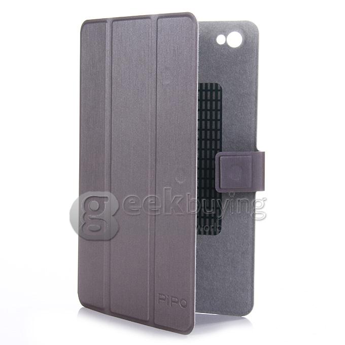 High Quality PU Leather Stand Case for PIPO W7 Tablet PC - Gray