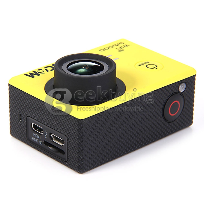 SJCAM SJ5000 WiFi Sports Camera Novatek 96655 14MP 1080P 2.0 Inch 170 Degrees Lens Waterproof Diving HD Camcorder Car DVR - Yellow