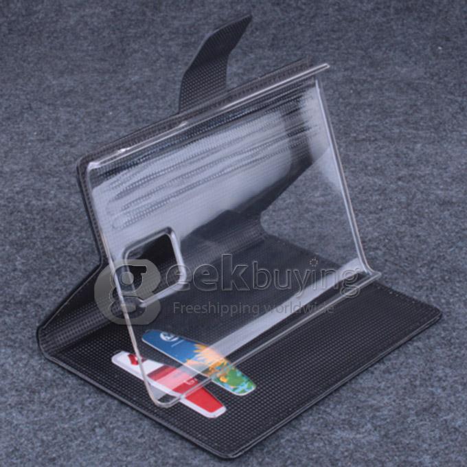 Protective Hard Cover Flip Stand Leather Case for Blackberry Passport -Black