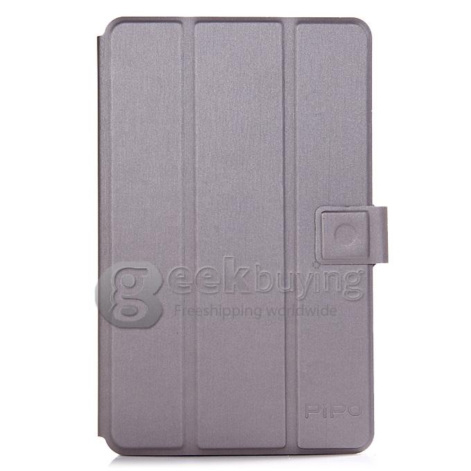 High Quality PU Leather Stand Case for PIPO W7 Tablet PC - Gray