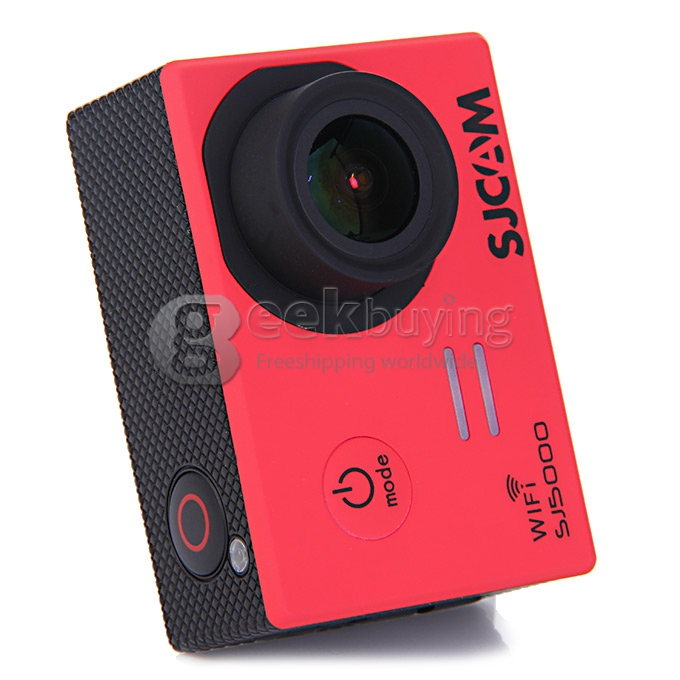 SJCAM SJ5000 WiFi Sports Camera Novatek 96655 14MP 1080P 2.0 Inch 170 Degrees Lens Waterproof Diving HD Camcorder Car DVR - Red