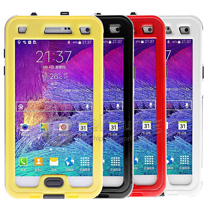 Waterproof Shockproof Dirt/SnowProof Cover Protective Case for for Samsung Note 4 N9100 - Yellow