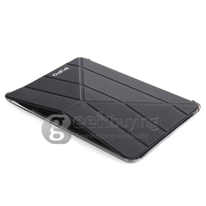 High Quality PU Leather Stand Case for PiPO M6 Tablet PC - Black
