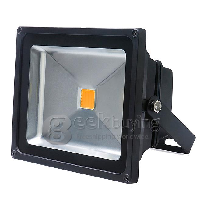 Waterproof 30W LED Flood Light High Power Outdoor Spotlights Lamp 85-265V AC Warm White - Black