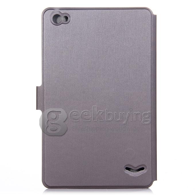 High Quality PU Leather Stand Case for PIPO W7 Tablet PC - Gray