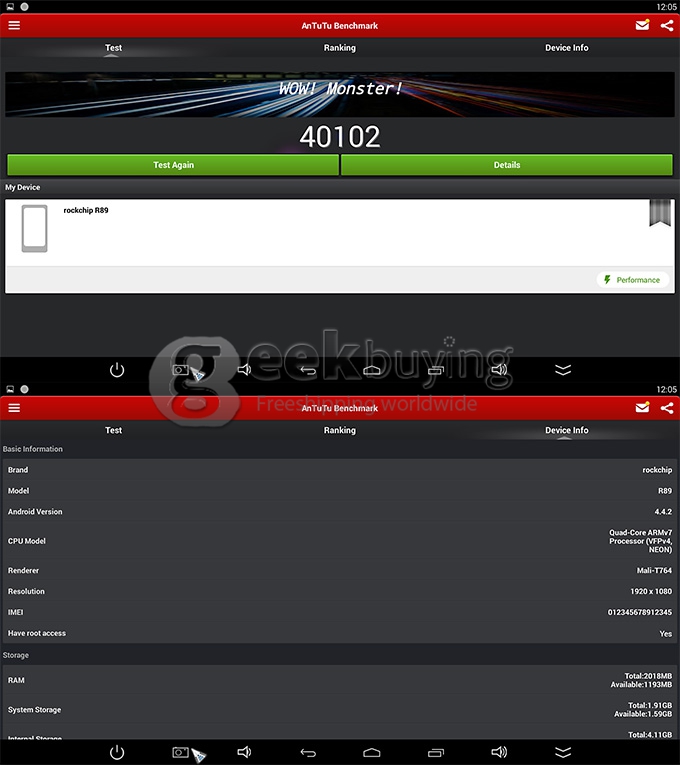 Ubox R89 RK3288 Quad Core 1.8GHz Android 4.4 Mini TV Box HDMI HDD Player 2G/8G WIFI Support 4K Bluetooth 4.0- Black