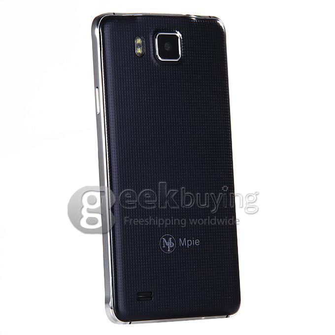 MPIE S168 5.0Inch Android 4.4 Smartphone FWVGA MTK6572 Dual Core 1.0GHz 512MB+4GB 3G GPS Dual Camera - Black