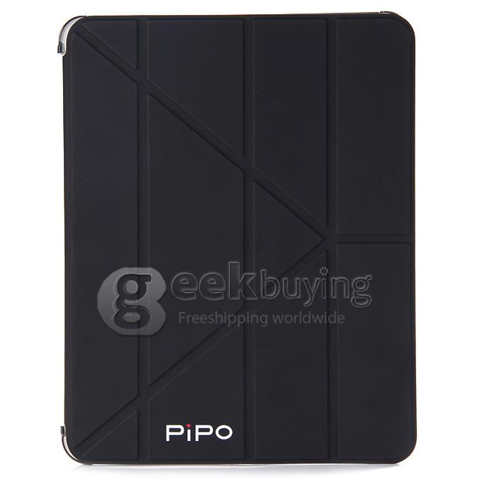 High Quality PU Leather Stand Case for PiPO M6 Tablet PC - Black