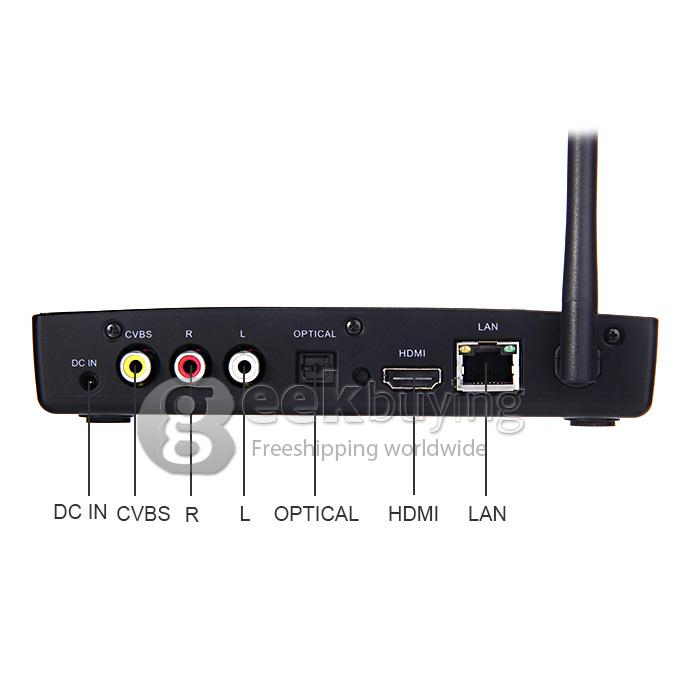 Geniatech MyGica ATV1800E 4K XBMC KODI Media Player Android 4.4 2G RAM 16G EMMC Dolby Amlogic S802-B Quad Core 2.4G/5G WiFi Bluetooth - Black