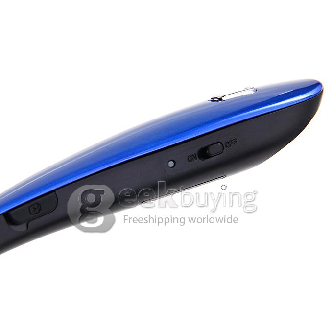 HBS-800 Bluetooth Wireless Headset Headphone Neck Earphone with Mic for iPhone Samsung HTC - Blue