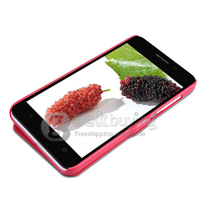 Nillkin Fresh Series Polycarbonate Flip Stand Cover Leather Case for HUAWEI Honor 4X - Red