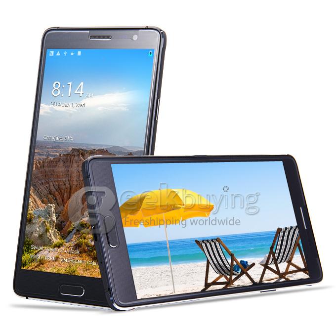 Kingelon N9500 5.7Inch IPS HD MTK6582 Quad Core SmartPhone Android 4.4 1GB+8GB 5.0MP Camera 3G GPS OTG Gesture Sensing-Black