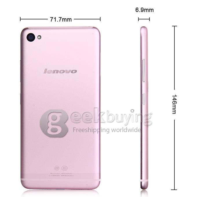 Lenovo S90 5.0inch Qualcomm MSM8916 Quad-core 1.2GHz Smartphone 1GB+16GB Metal Fuselage IPS HD 13.0MP 8.0MP - Pink