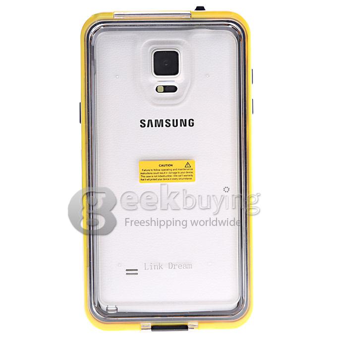 Waterproof Shockproof Dirt/SnowProof Cover Protective Case for for Samsung Note 4 N9100 - Yellow