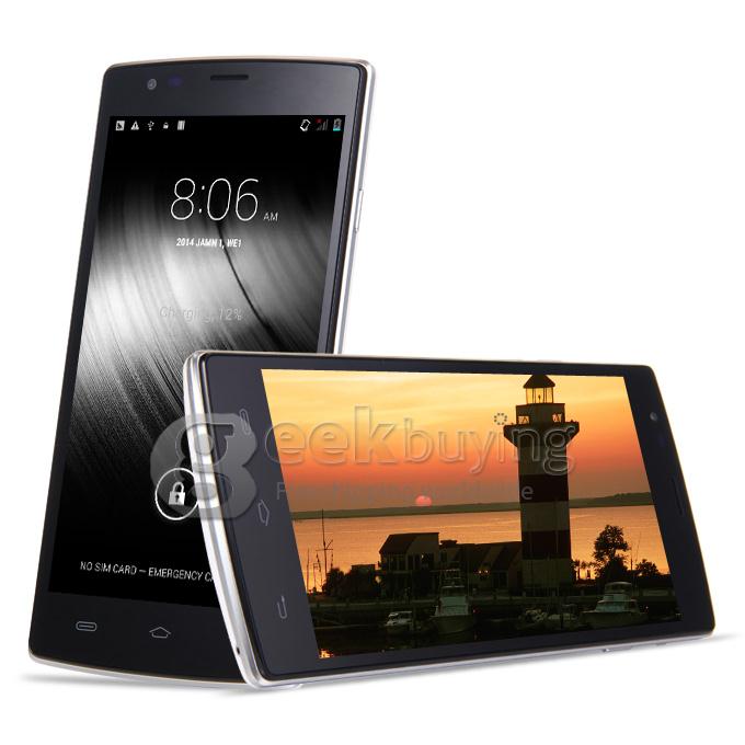 Ulefone L55 5.5 Inch QHD MTK6582M+6290 Quad Core 1.3GHz Smartphone Android 4.4 1GB RAM 8GB ROM 8.0MP 2.0MP 4G- White