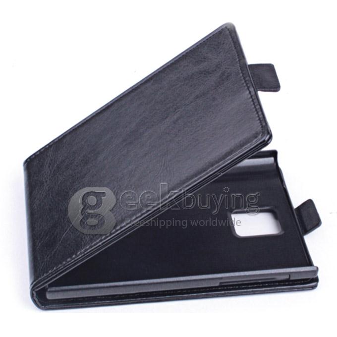 Protective Hard Cover Flip Stand Leather Case for Blackberry Passport -Black