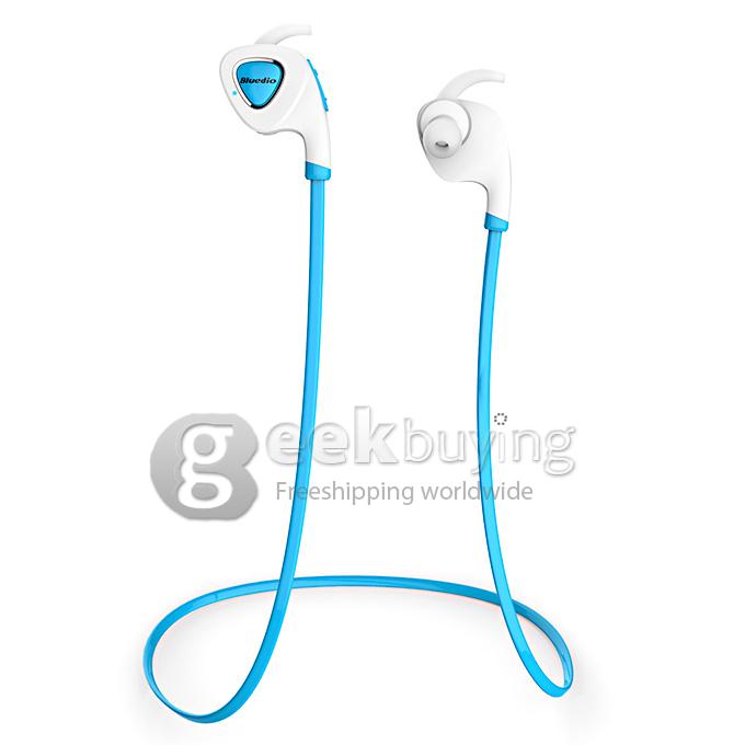 Bluedio Q5 Sweatproof Wireless Bluetooth V4.1 Stereo Sport In Ear Earbud Earphone Headphone Support APP Noisy - Blue