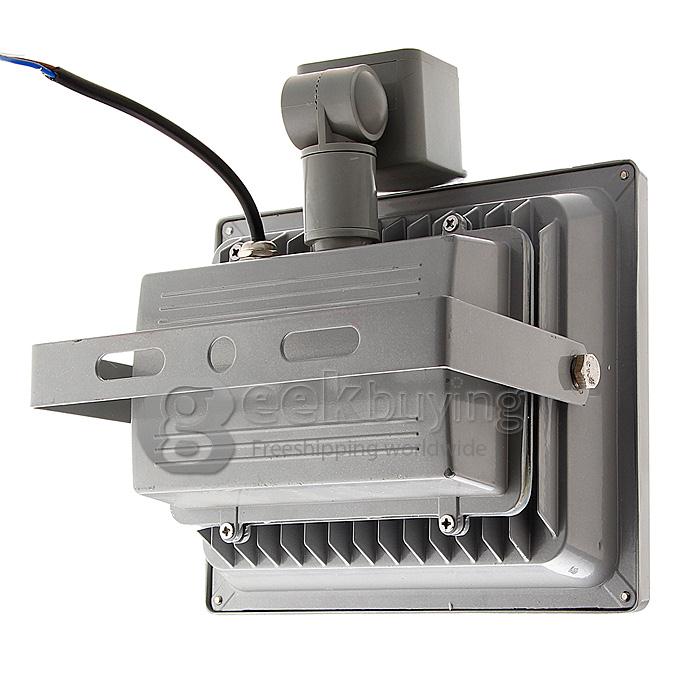 IP65 10W 900Lm IR Infrared Motion Sensor LED Flood Light Garden Lamp - Warm White