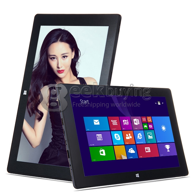 PIPO W3 Windows 8.1 Intel Z3775D Quad Core 2.4 GHz 10.1 Inch 2GB/64GB Tablet PC IPS 1920*1200 WiFi HDMI Bluetooth - Black