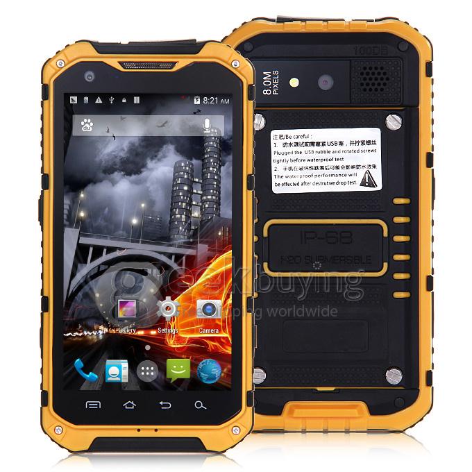 A9 IP68 Android Smartphone Waterproof MTK6582 Quad Core 1.3GHz 4.3
