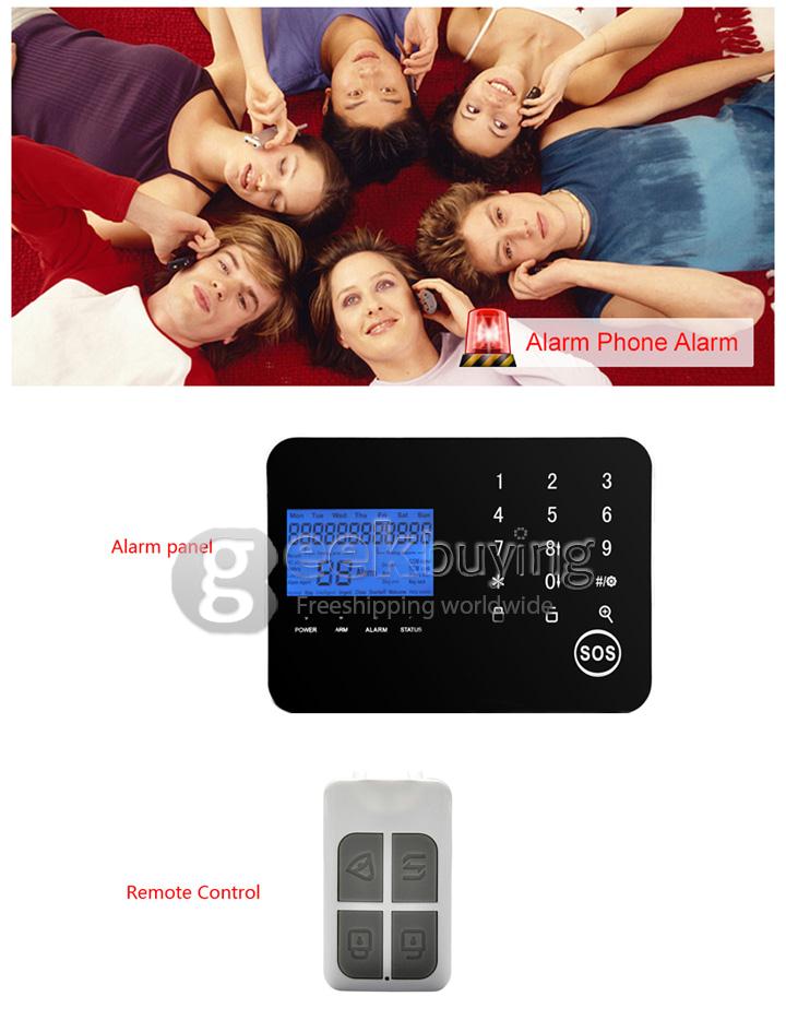 YA-702-GSMPSTN-3 App Controlled Wireless&Wired GSM PSTN Home Alarm Security System Auto Dialer