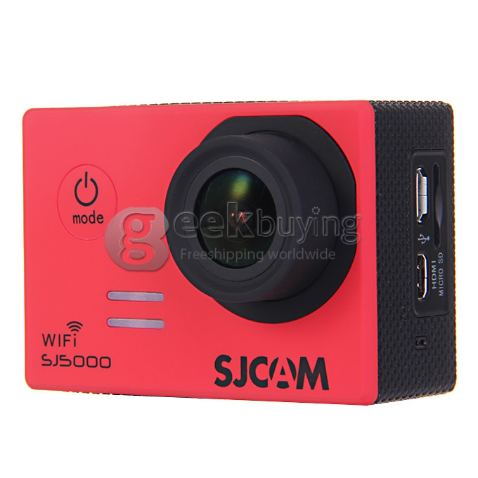 SJCAM SJ5000 WiFi Sports Camera Novatek 96655 14MP 1080P 2.0 Inch 170 Degrees Lens Waterproof Diving HD Camcorder Car DVR - Red