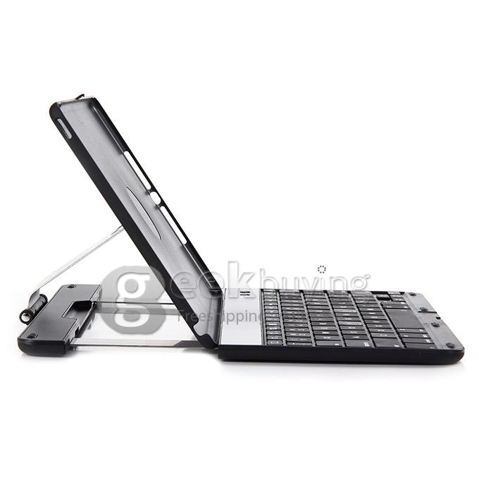 K561C Bluetooth Keyboard 360 Swivel Rotating Stand Case Cover for Apple iPad Air 2 - Black
