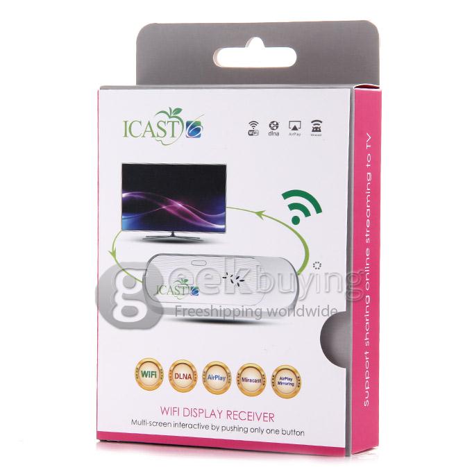 i6 HDMI Wireless Wifi Display Mini TV Dongle Receiver Miracast DLNA AirPlay for Android iOS Windows - White