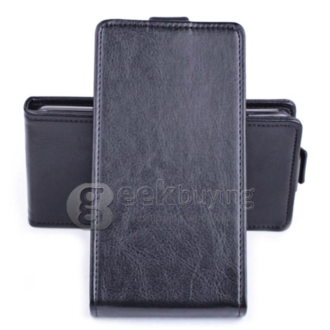 Protective Hard Cover Flip Stand Leather Case for Amazon Fire Phone - Black